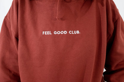 Feel Good Club Hoodie - Rust