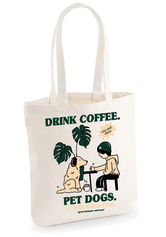 2023 Feel Good Club Coffee Shop Tote Bag